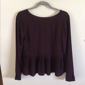 The Limited dark purple top